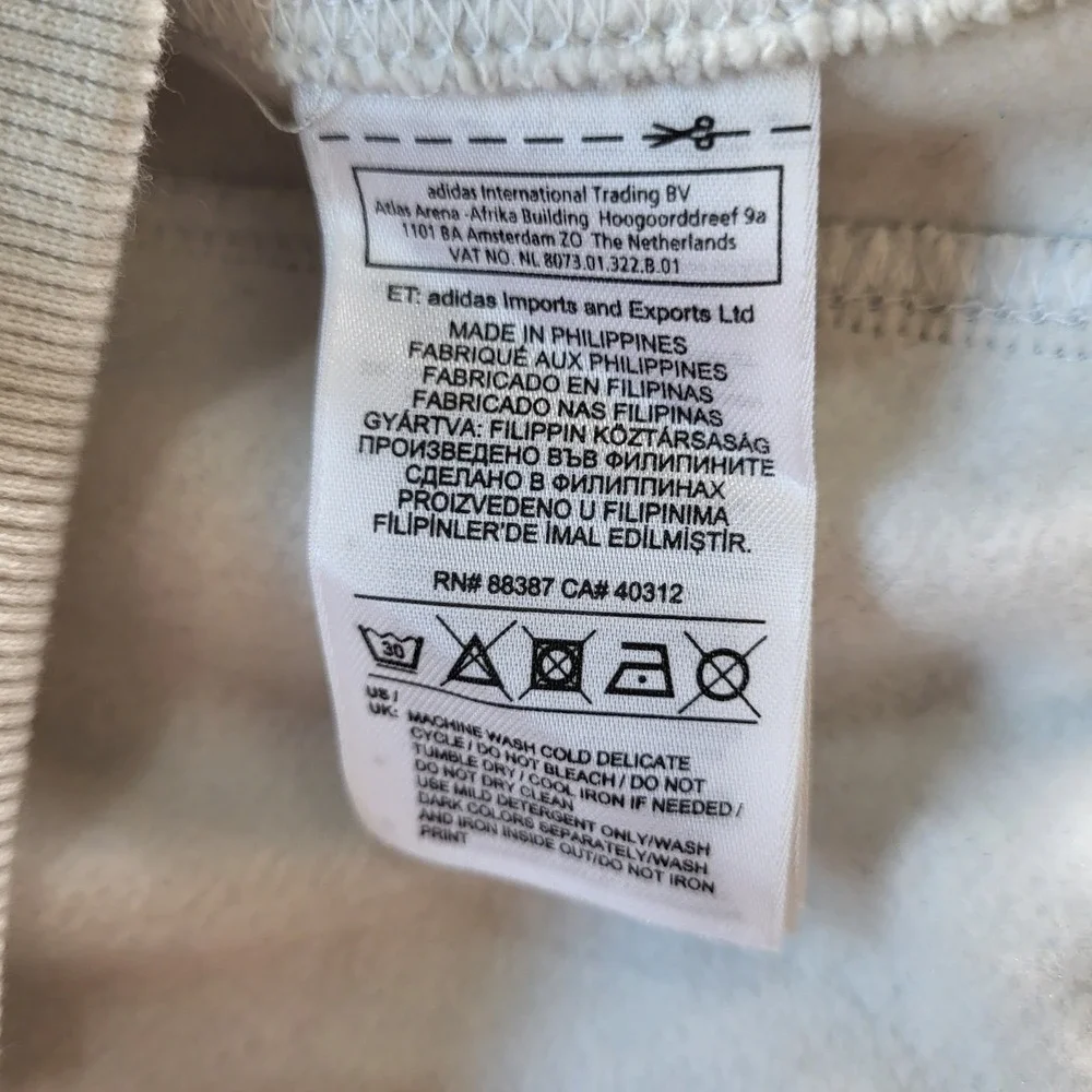 Adidas Originals Sailing Crew Sweatshirt White Multi AJ7405 Mens Small NWT